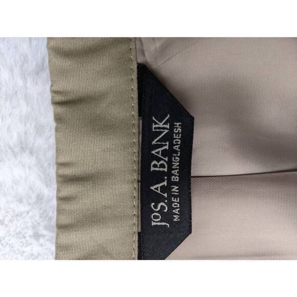Jos. A. Bank Mens Suit 2 Piece Beige Tan‎ Blazer 40R Pants 34x28 - Picture 4 of 12
